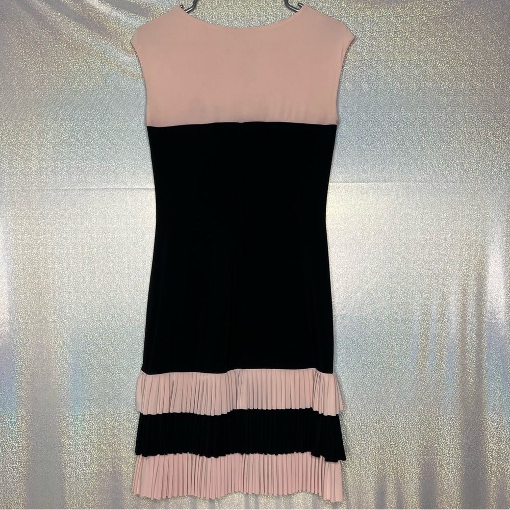 Frank Lyman dress pink black formal classy elegant pink and black ruffle bottom - Picture 7 of 9